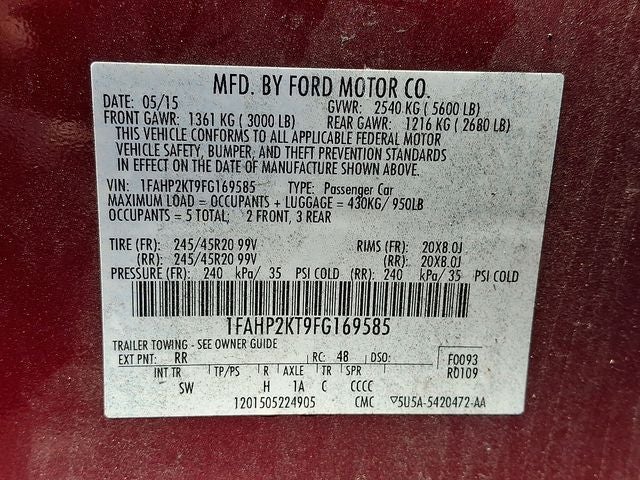2015 Ford Taurus SHO