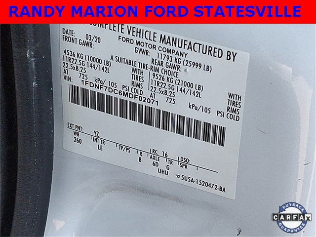 2021 Ford F-750SD Base