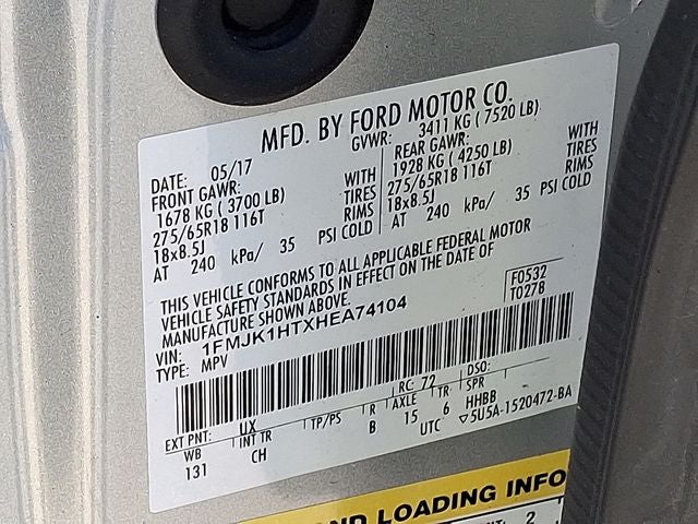 2017 Ford Expedition EL XLT