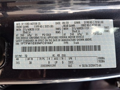 2022 Ford F-150 Platinum