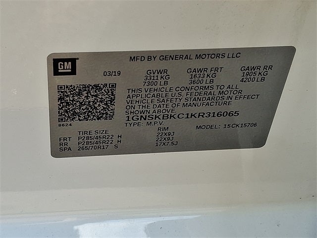 2019 Chevrolet Tahoe LT