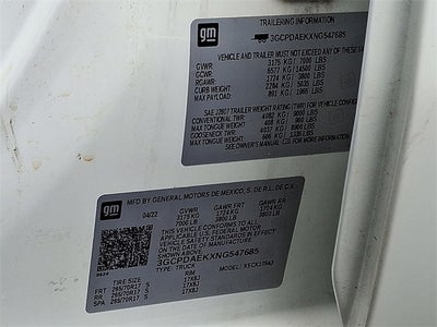 2022 Chevrolet Silverado 1500 WT