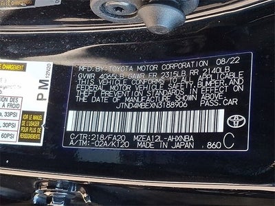 2022 Toyota Corolla Hatchback SE Nightshade Edition