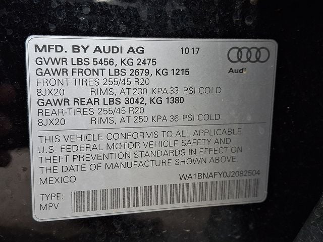 2018 Audi Q5 2.0T Premium Plus quattro