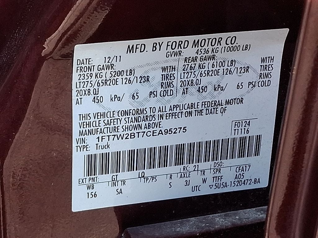 2012 Ford F-250SD King Ranch