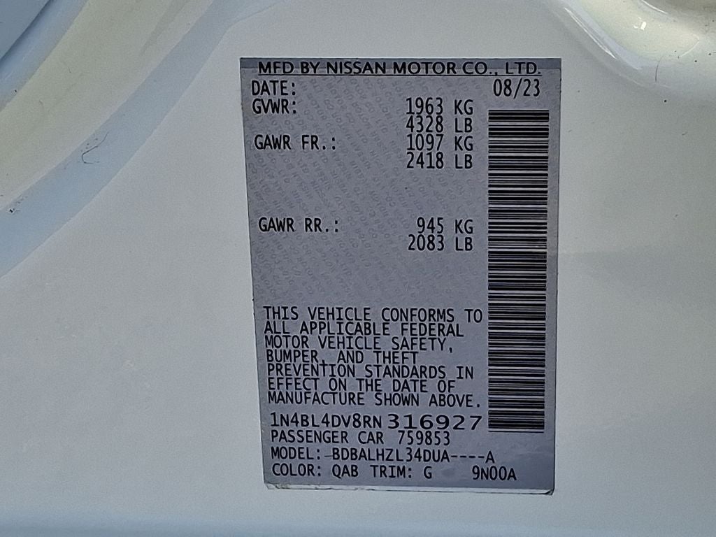 2024 Nissan Altima 2.5 SV