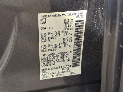 2021 Nissan Titan SV