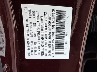 2016 Honda Accord EX-L