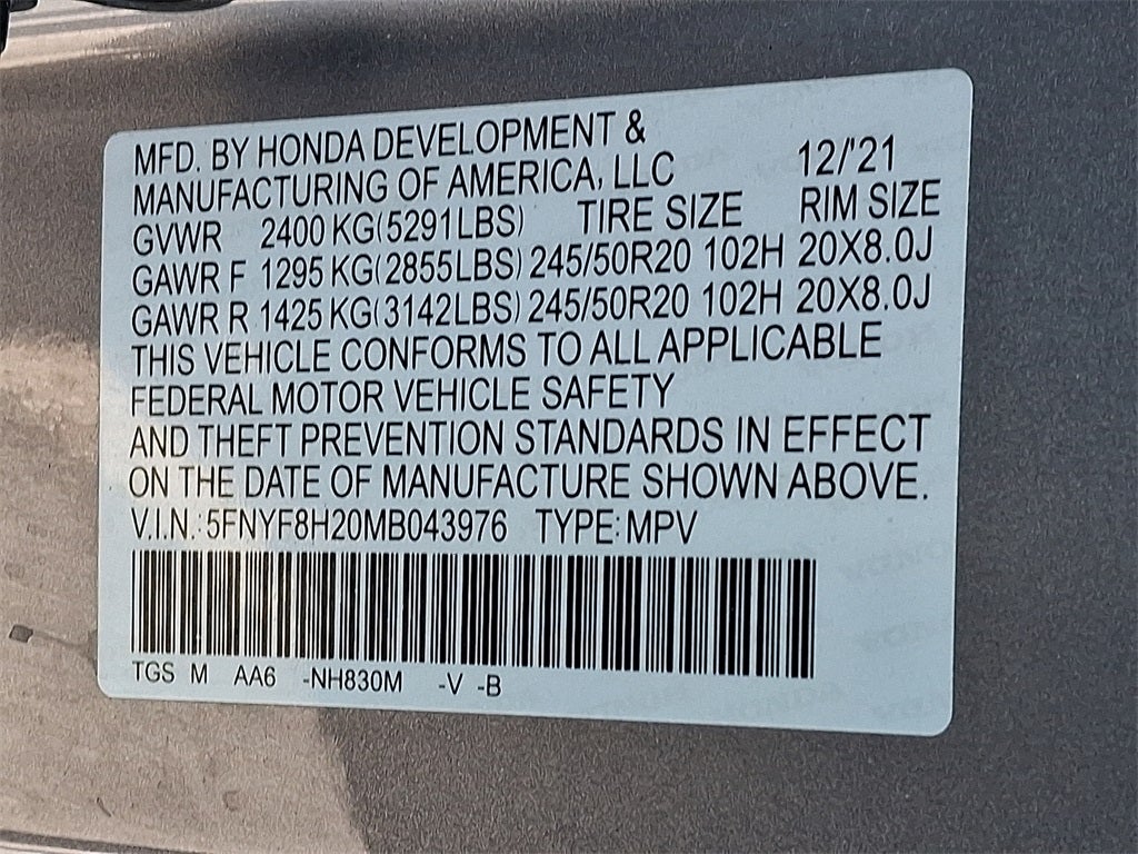 2021 Honda Passport Sport