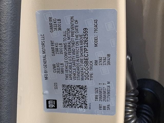 2023 Chevrolet Colorado Work Truck