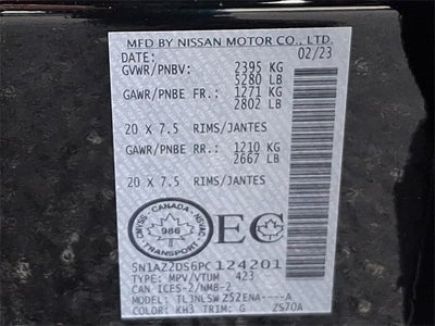 2023 Nissan Murano Platinum