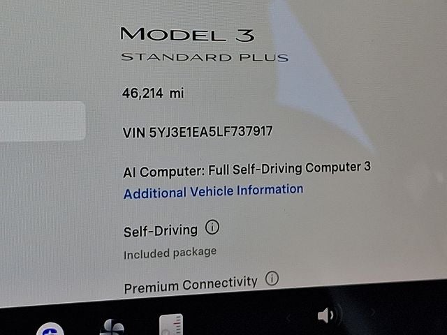 2020 Tesla Model 3 Standard