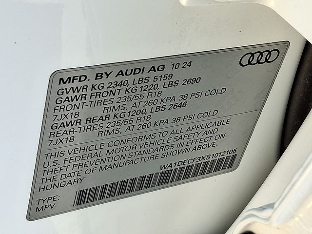 2025 Audi Q3 Premium S Line quattro