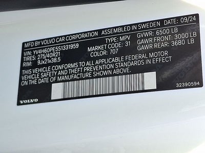 2025 Volvo XC90 Plug-In Hybrid T8 Plus 7 Passenger