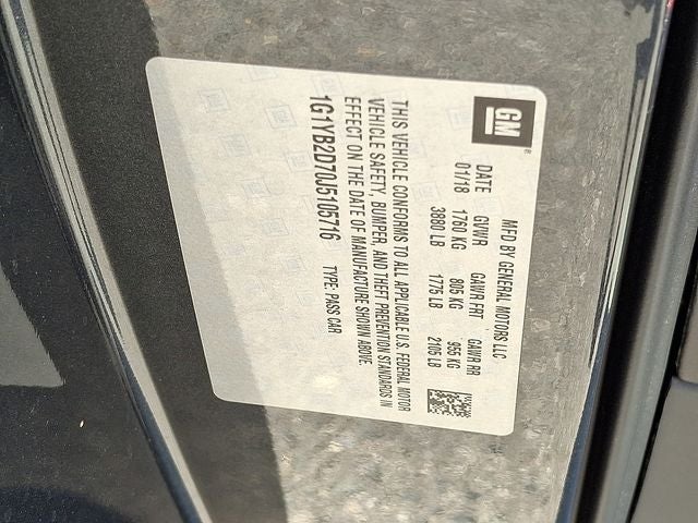 2018 Chevrolet Corvette Stingray 1LT