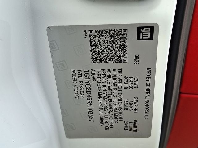 2024 Chevrolet Corvette Stingray 3LT