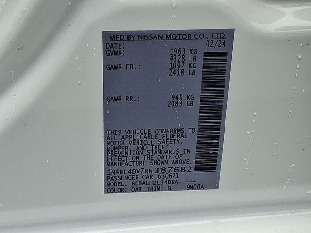 2024 Nissan Altima 2.5 SV