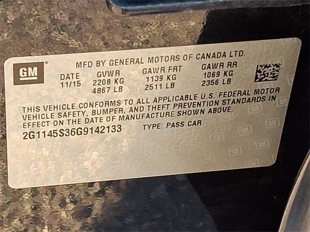 2016 Chevrolet Impala LTZ 2LZ