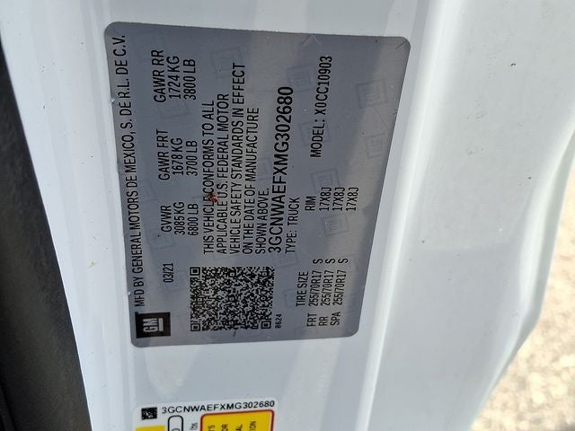 2021 Chevrolet Silverado 1500 WT