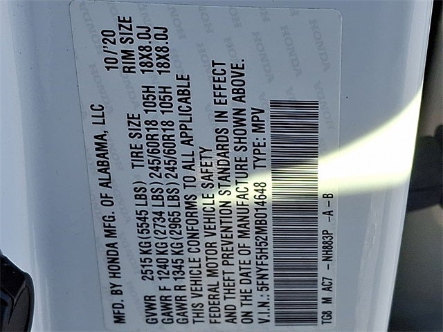 2021 Honda Pilot EX-L