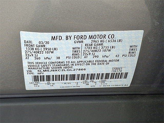 2020 Lincoln Aviator Black Label