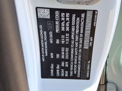 2021 Aston Martin DBX Base