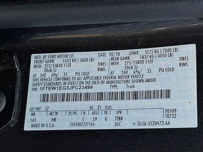 2018 Ford F-150 LARIAT