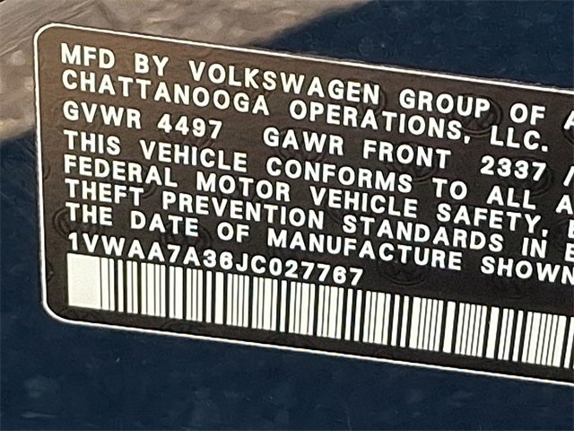 2018 Volkswagen Passat 2.0T R-Line