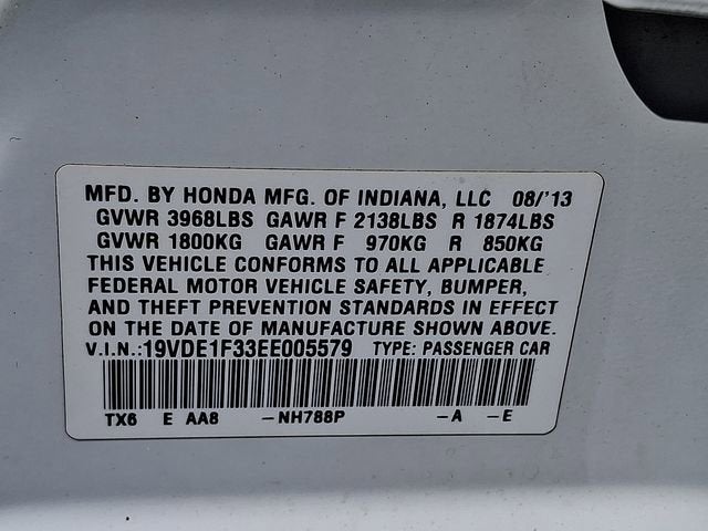 2014 Acura ILX 4DR SDN 2.0L