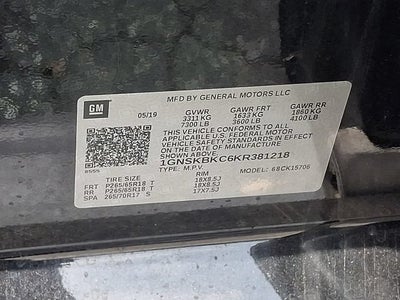 2019 Chevrolet Tahoe LT