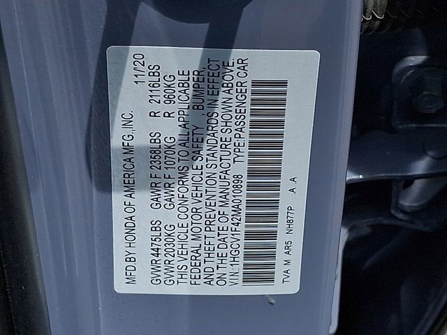 2021 Honda Accord Sedan Sport SE