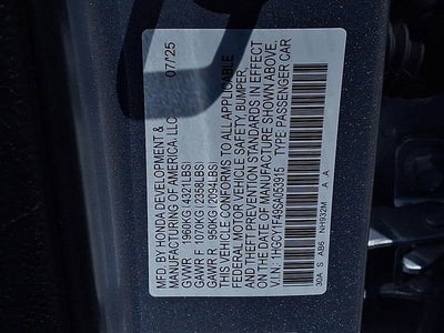 2025 Honda Accord Sedan SE