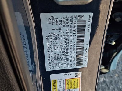 2025 Honda Civic Sedan Hybrid Sport