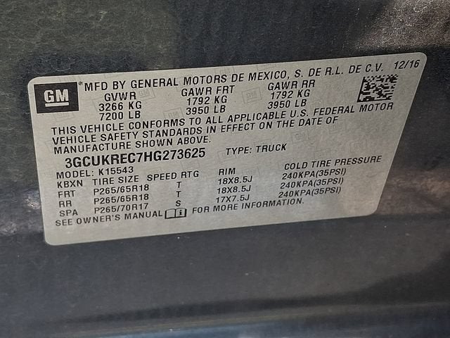 2017 Chevrolet Silverado 1500 LT