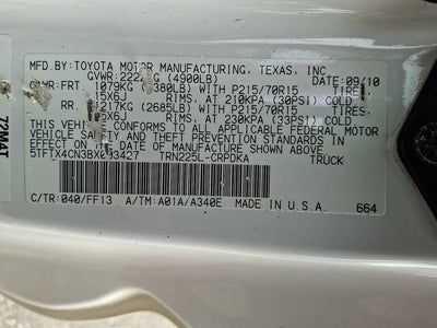 2011 Toyota Tacoma ACCESS CAB 2WD I4