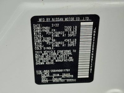 2022 Nissan Armada Platinum