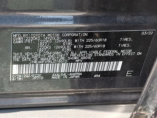 2022 Toyota RAV4 Hybrid XSE