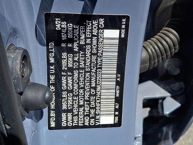 2021 Honda Civic Hatchback Sport