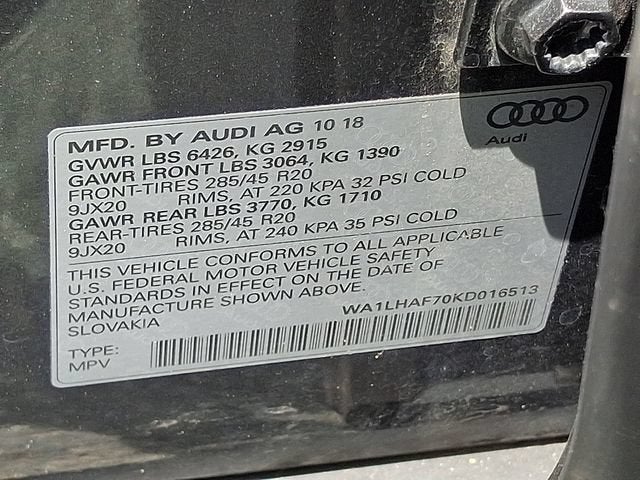 2019 Audi Q7 Premium Plus