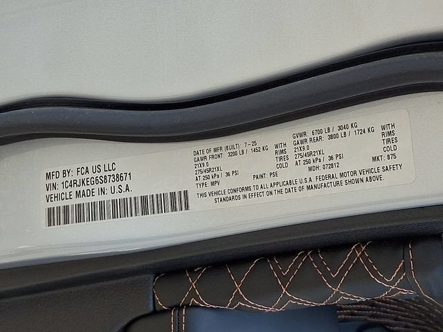2025 Jeep Grand Cherokee L Summit