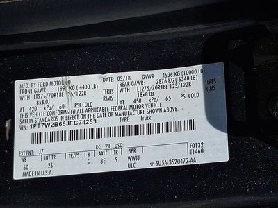 2018 Ford Super Duty F-250 SRW XL