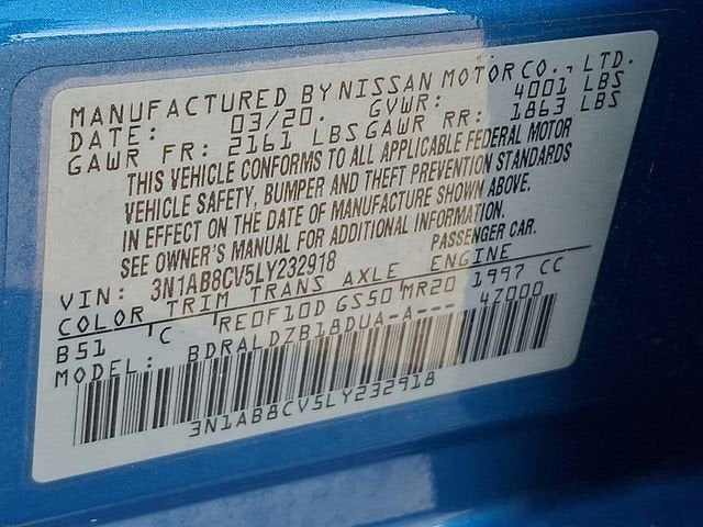 2020 Nissan Sentra SV