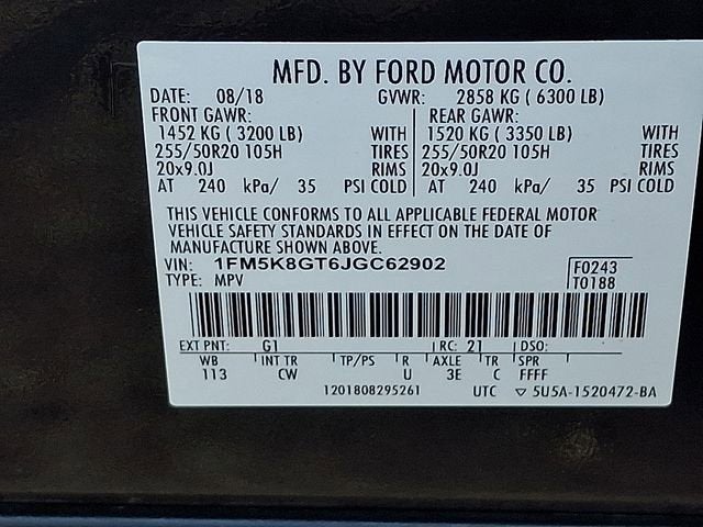 2018 Ford Explorer Sport