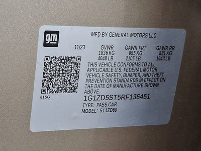 2024 Chevrolet Malibu 1LT