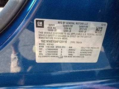 2017 Chevrolet Silverado 2500 HD LTZ