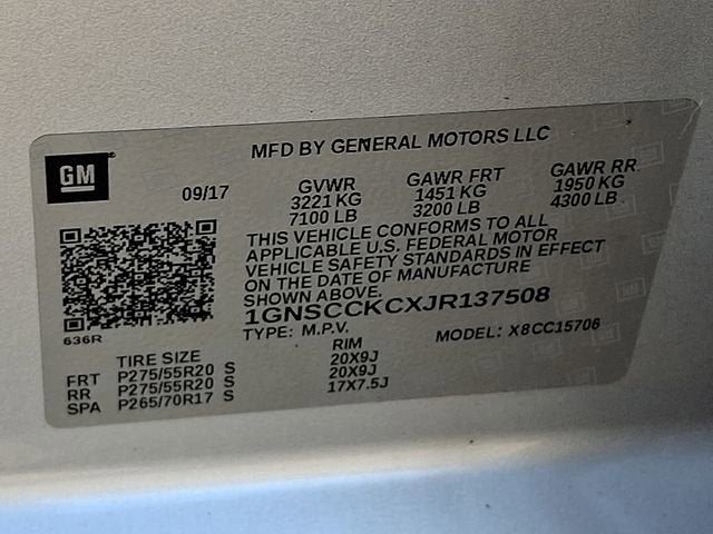 2018 Chevrolet Tahoe Premier