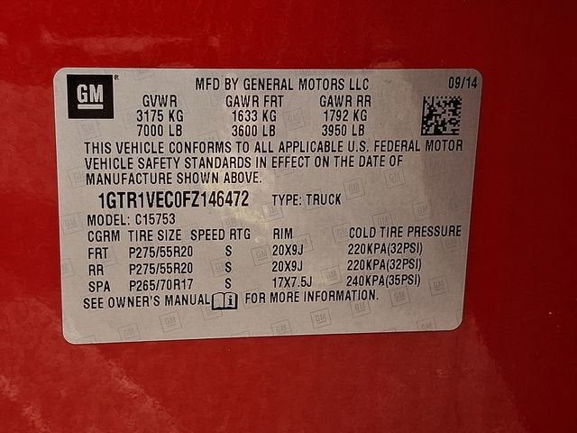 2015 GMC Sierra 1500 SLT