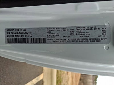 2024 RAM 2500 Tradesman Regular Cab 4x4 8' Box