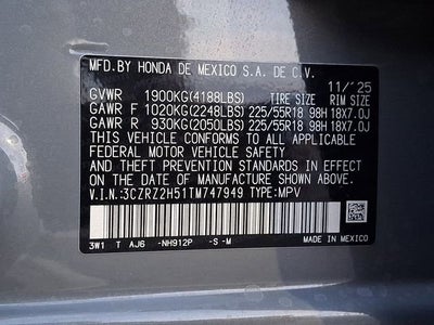 2026 Honda HR-V AWD Sport