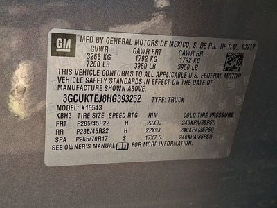 2017 Chevrolet Silverado 1500 High Country